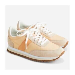 J. Crew Trainers in Peach Mango